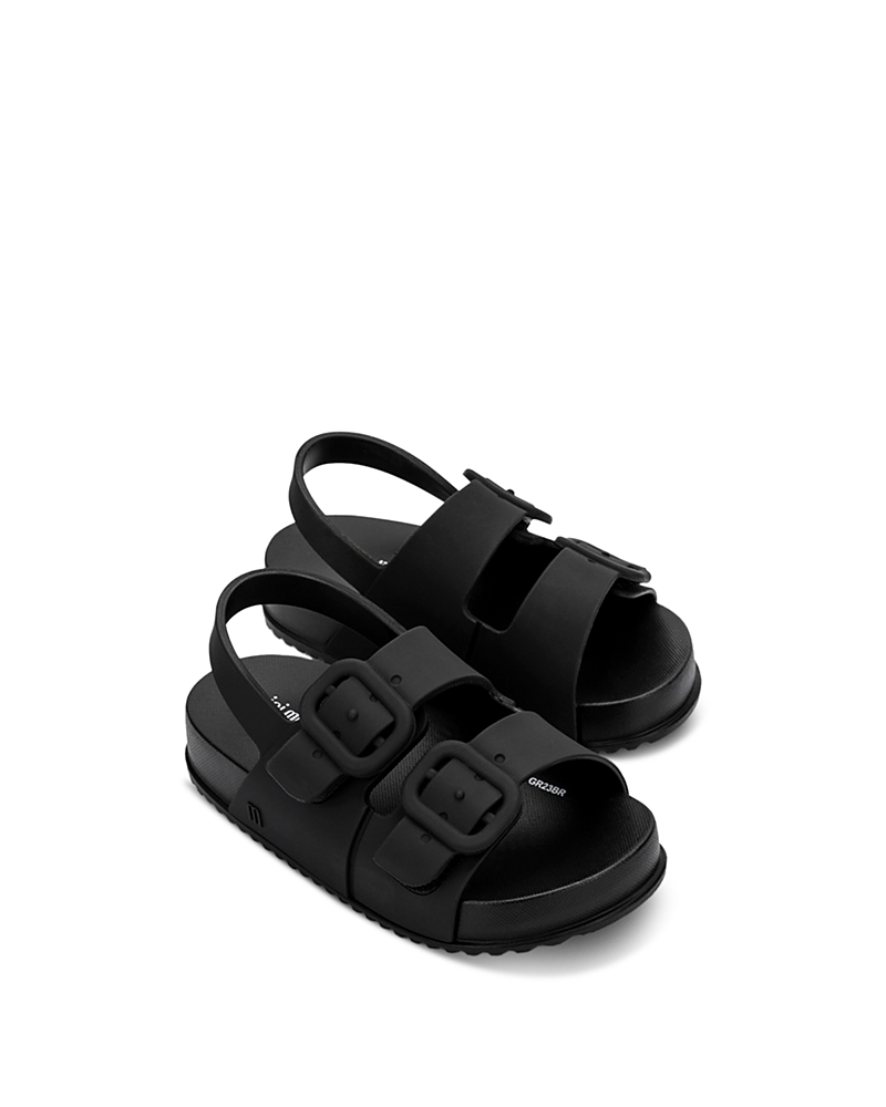 Mini Melissa Girls' Cozy Sandals - Toddler In Matte Black
