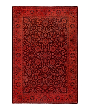 Bloomingdale's Fine Vibrance M1306 Area Rug, 4'3 X 6'4 In Red
