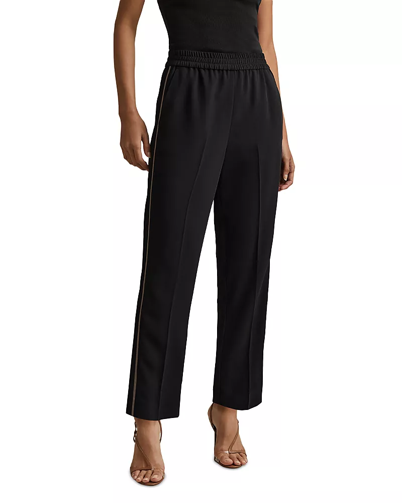 Reiss Remi Side Stripe Tapered Pants