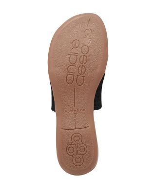 Women's Nice Slip On Woven Slide Thong Sandals