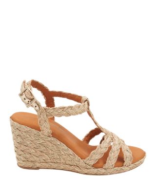 Women's Madina Strappy Raffia Woven Espadrille Wedge Sandals