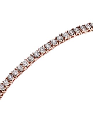Diamond Tennis Bracelet in 14K Rose Gold, 0.50 tcw