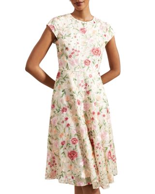 HOBBS LONDON - Tia Floral Embroidered Dress