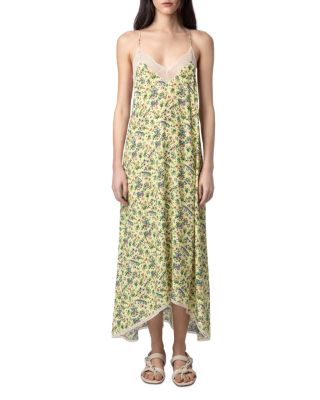 Zadig & Voltaire - Risty Lace Trim Floral Slip Dress