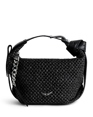 Shop Zadig & Voltaire Cecilia Black Basket Bag In Noir