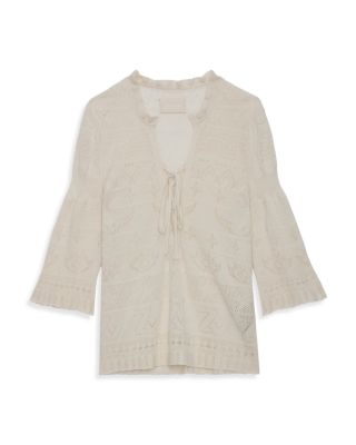 Taho Co Dentelle Cotton Lace Sweater
