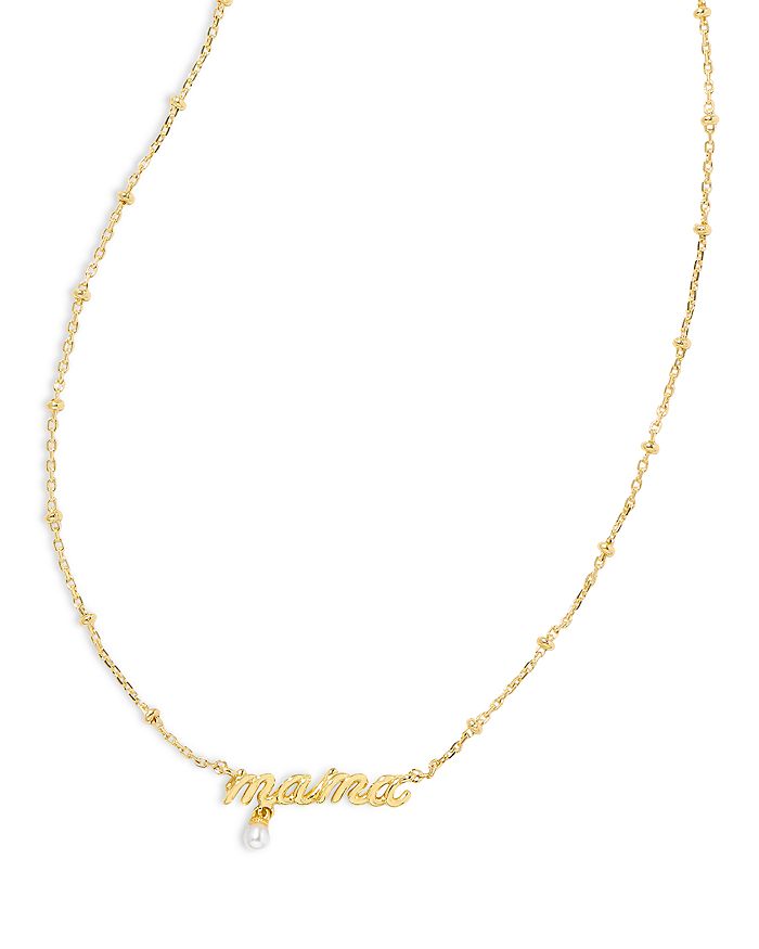 KENDRA SCOTT: MAMA SILVER LINK AND CHAIN NECKLACE