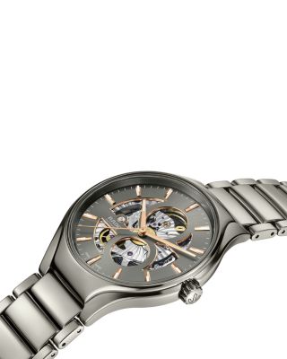 True Round Automatic Open Heart Watch, 40mm