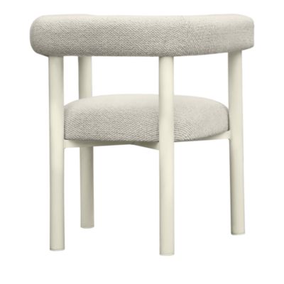 Jackie Outdoor Textured Dining Chair in Cream