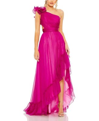 【Mac Duggal】ワンショルダーフェザールーシュガウン 13604331_fpx.tif?$filterlrg$&