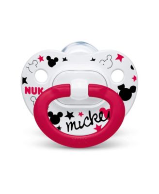 Unisex Disney Mickey Mouse Orthodontic Pacifiers, 0 to 6 months, 2 Pack - Baby