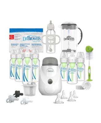  Dr. Browns 38 Piece Natural Flow Options+ All-in-One Baby Bottle Gift Set