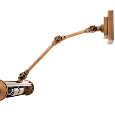 Luca Large Wall Lamp, Antique Brass Finish