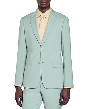 Sandro Classic Fit Suit Jacket In Light Green