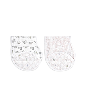 Aden and Anais Silky Soft French Floral Burpy Bibs, Pack of 2