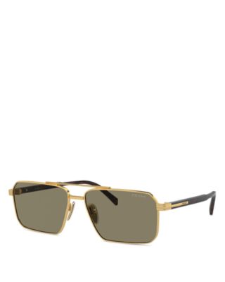 Prada - Iconic Plaque Rectangular Sunglasses, 61mm