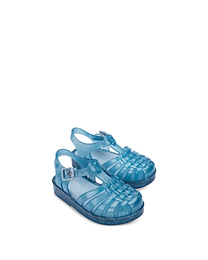 Mini Melissa Kids' Girls' Mini Posfin Sandals - Toddler In Blue Glitter