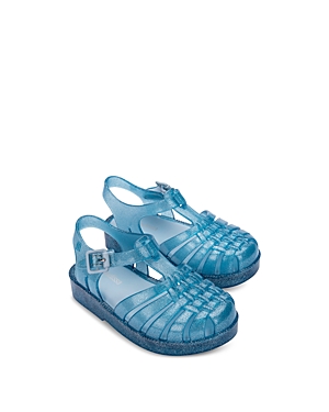 Mini Melissa Kids' Girls' Mini Posfin Sandals - Toddler In Blue Glitter