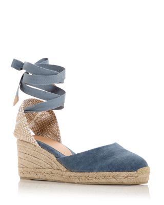 Castañer - Women's Carina Ankle Tie Espadrille Wedge Sandals