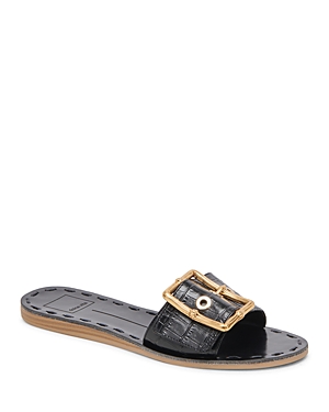 Dolce Vita Dasa Slide Sandal In Noir Croco
