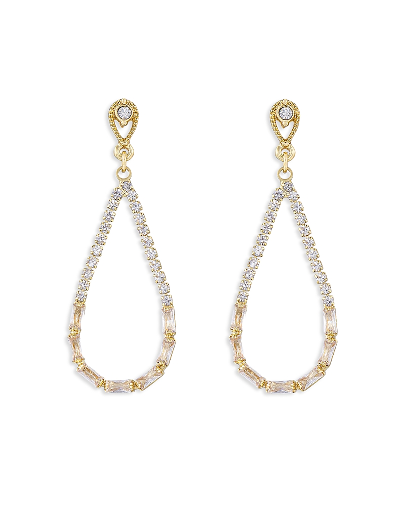 Ettika Angels City Crystal Open Drop Earrings
