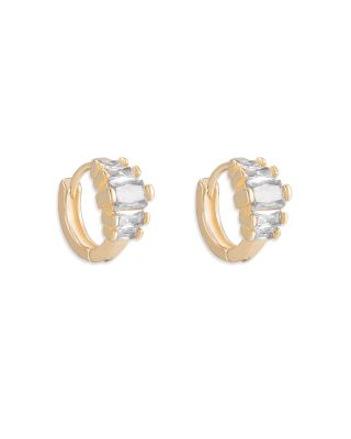 Diamond Shine Cubic Zirconia Mini Hoop Earrings
