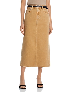 Citizen Of Humanity Citizens Of Humanity Verona Linen Column Skirt In Seychelles