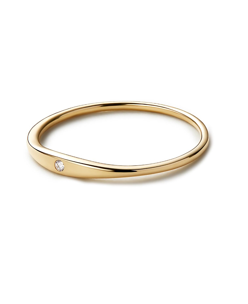 Ana Luisa 10K Gold Lab Grown Diamond Signet Ring