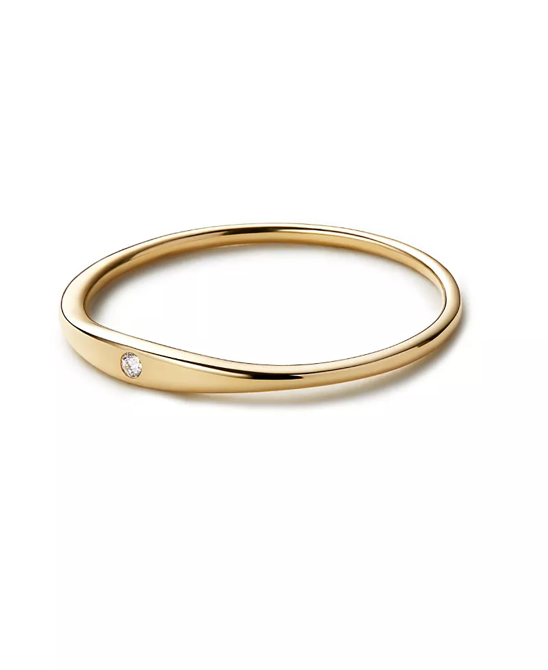 Ana Luisa 10K Gold Lab Grown Diamond Signet Ring