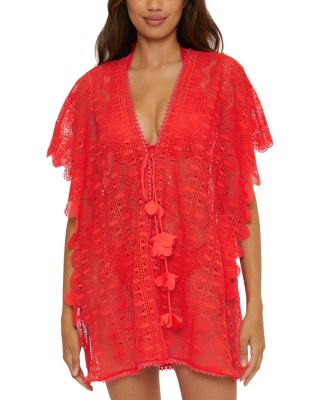 Trina Turk - Voila Crochet Lace Caftan Swim Cover-Up