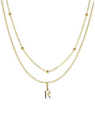 10K Gold Layered Letter Necklace