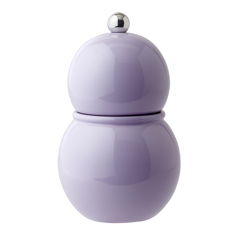 Addison Ross Lacquer Bobbin Salt Or Pepper Mill Grinder In Lilac