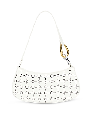 Shop Staud Ollie Shoulder Bag In Paper Perforated