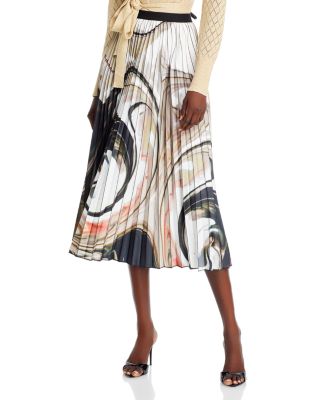 Nancy Yang - Printed Pleated Skirt