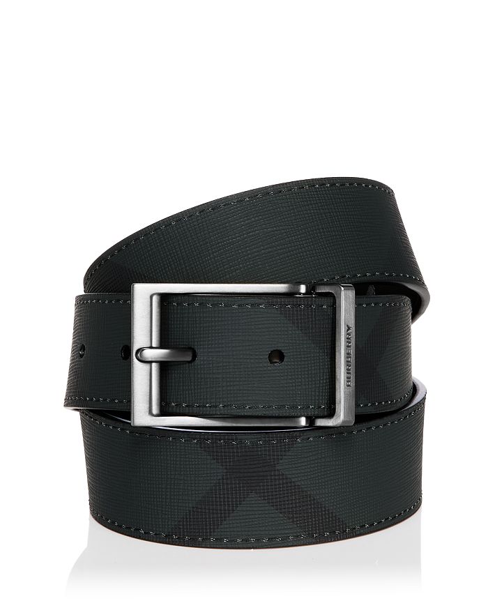 mens burberry checked belt