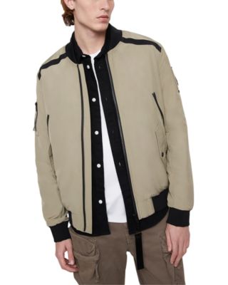 Moose Knuckles Courville Bomber Jacket In Sage