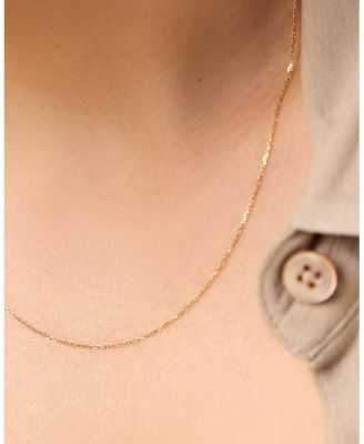 10K  Gold Floating Lab Grown Diamond Necklace