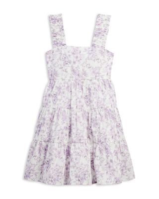 AQUA - Girls' Floral Mini Dress, Little Kid, Big Kid - Exclusive