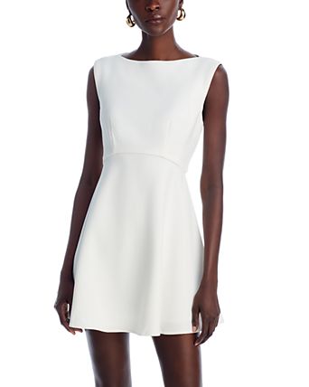 womens white graduation dress Leely Women Spaghetti Straps Open Back Cocktail Dress Perfect for graduation ceremonies White graduation gown outfit |