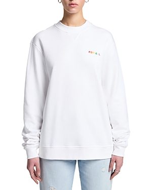 Shop 7 For All Mankind Love Sweatshirt In White