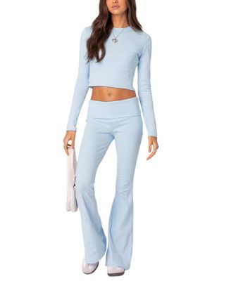 Coffee Break Ribbed Flare Leggings