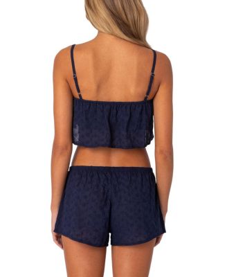 Edan Eyelet Crop Top