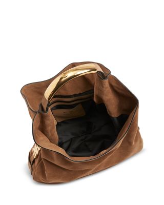 Handle Me Suede Medium Hobo Bag