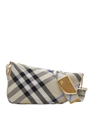 Burberry - Check Medium Shield Messenger Bag