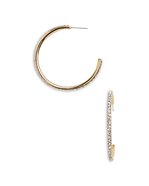 Baublebar Lana Pave C Hoop Earrings In Gold