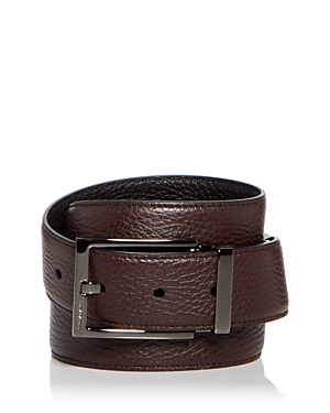 Ferragamo Leather Belt In Hickory