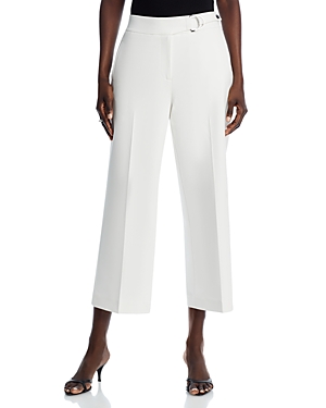 Shop T Tahari Cropped Pants In White Star