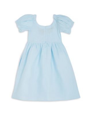 Girls' Zenyo Floral Embroidered Linen Dress - Little Kid, Big Kid
