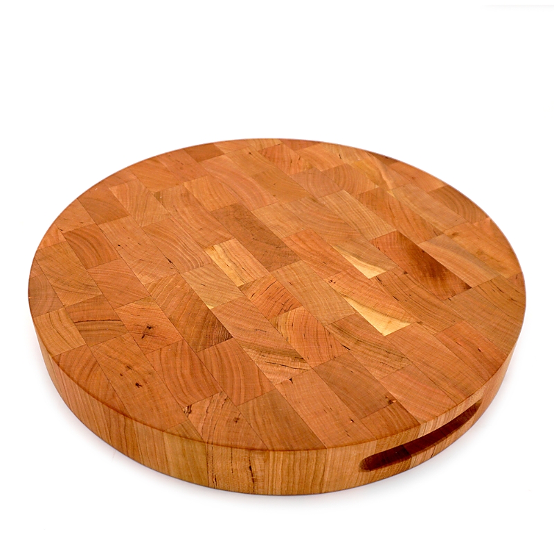 JK ADAMS J. K. ADAMS 16 ROUND CHERRY END GRAIN BOARD