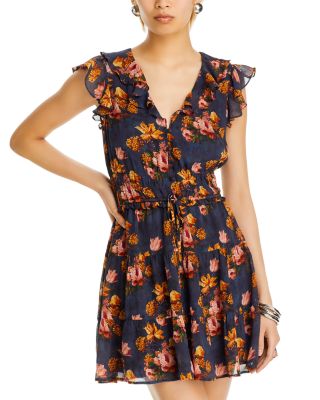 Paige Paradis Silk Mini Dress